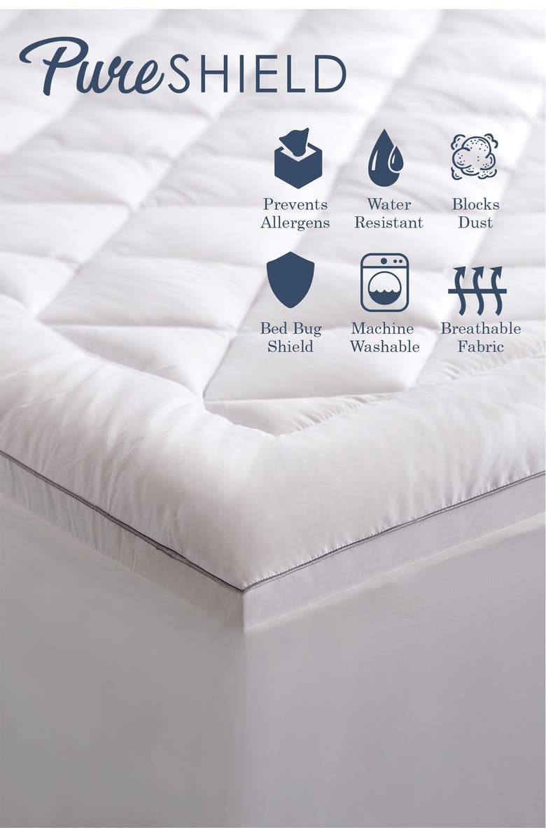 Allied Home Pure Shield Full Dust Mite/Bed Bug Resistant Mattress Pad, Alternate, color, 
