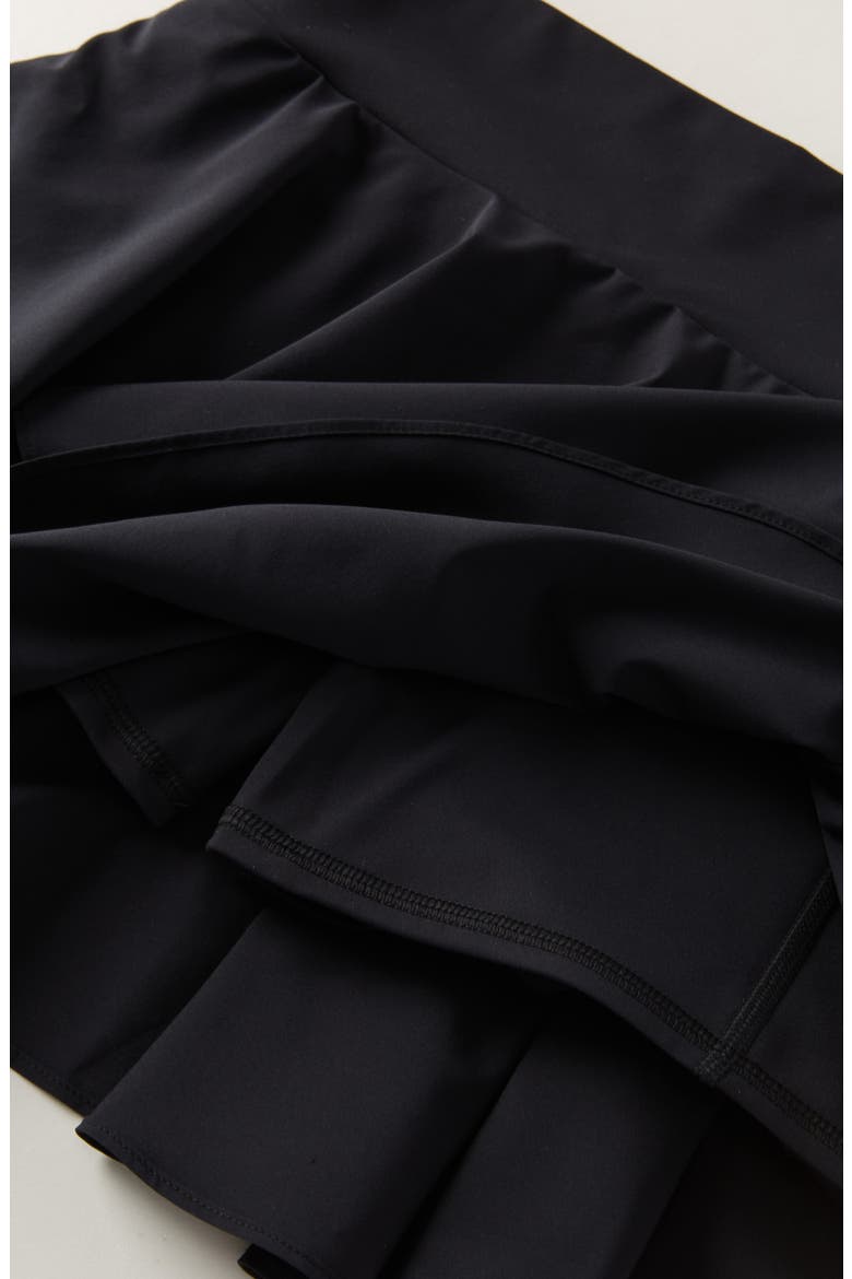 Kids' Tiered Skort, Alternate, color, BLACK