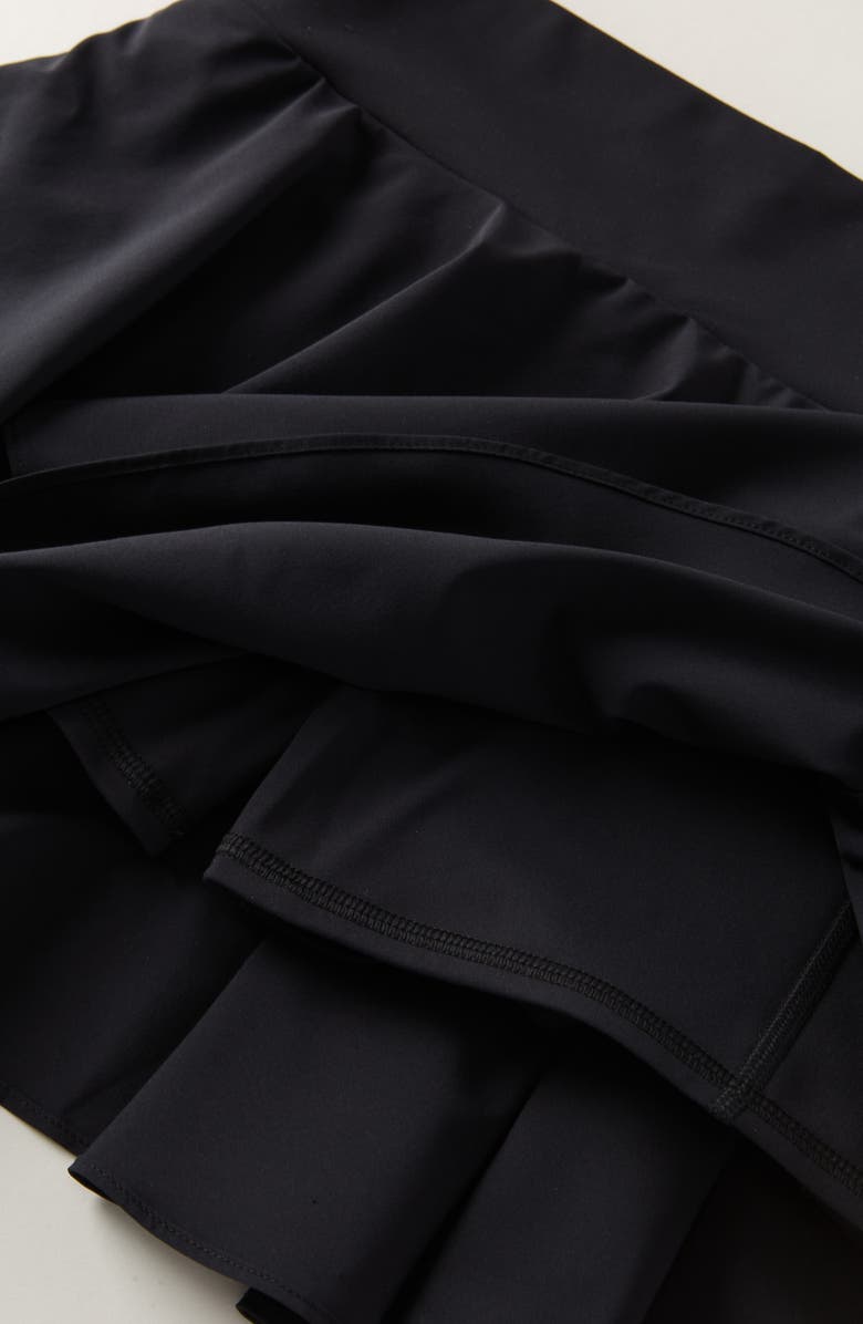 Zella Girl Kids' Tiered Skort, Alternate, color, Black