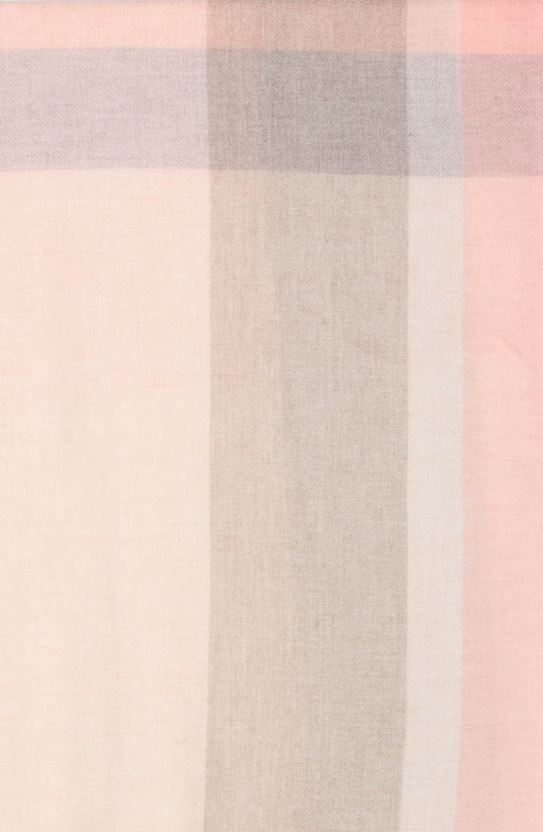 Ted Baker London Plaid Scarf, Alternate, color, Pink