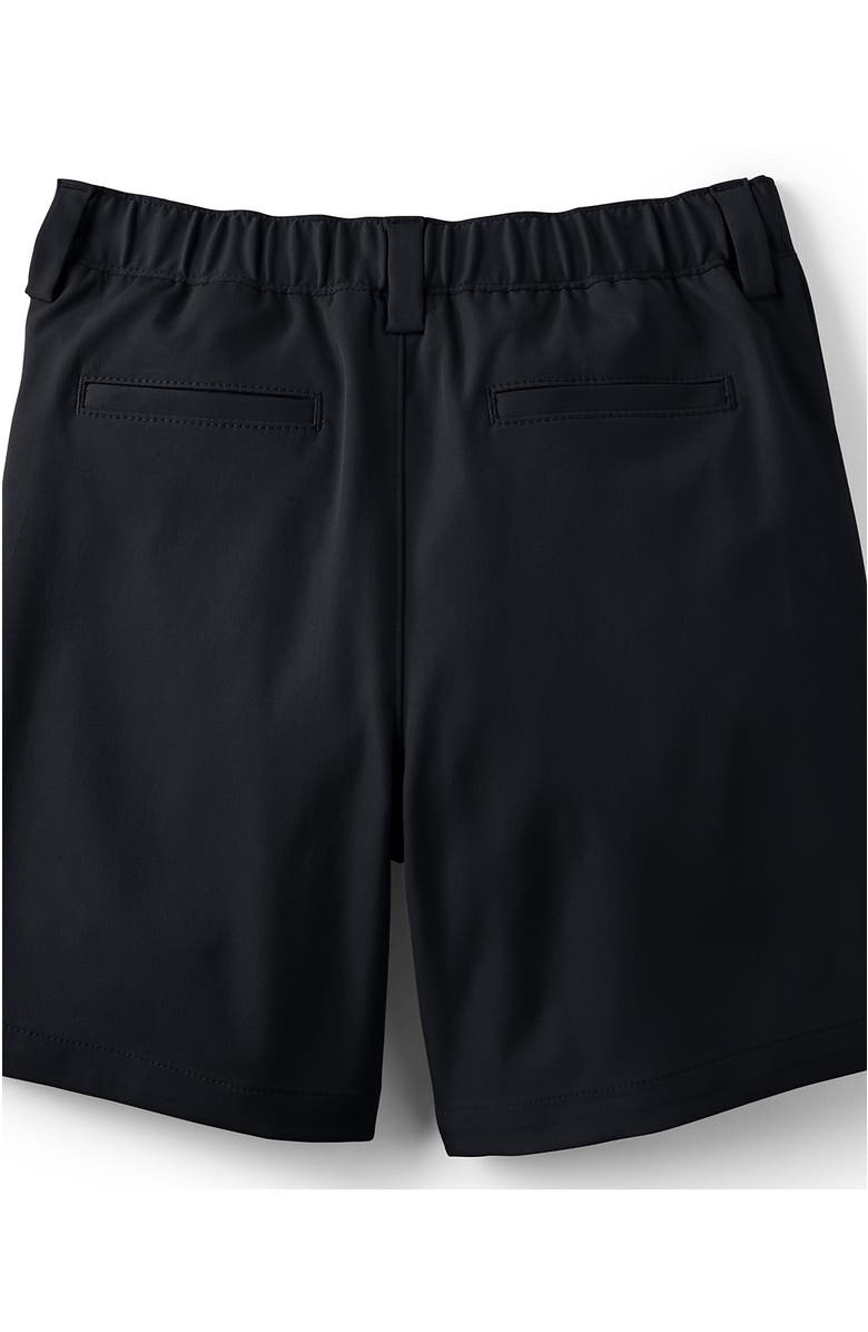 Lands' End Boys Husky Active Performance Chino Shorts, Alternate, color, Black