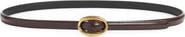 Saint Laurent Logo Buckle Leather Belt