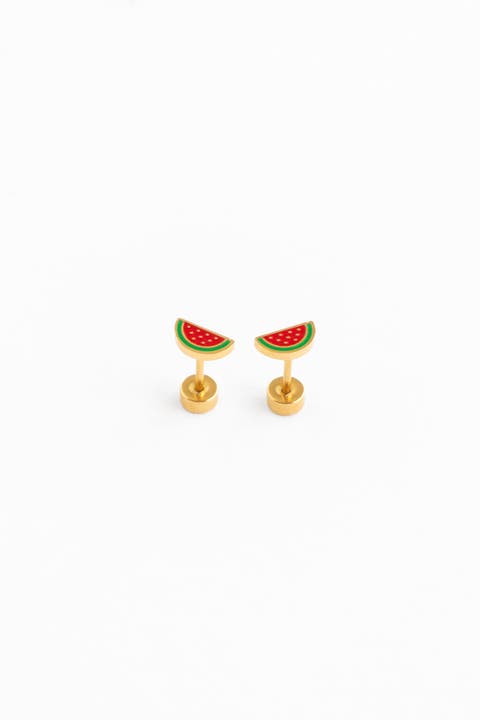 Watermelon Stud Earrings