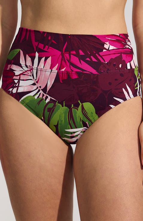 Chlorine Resistant Pinchless High Waisted Bikini Bottoms