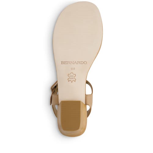 Bernardo Footwear Goya T-strap Sandal In Sand