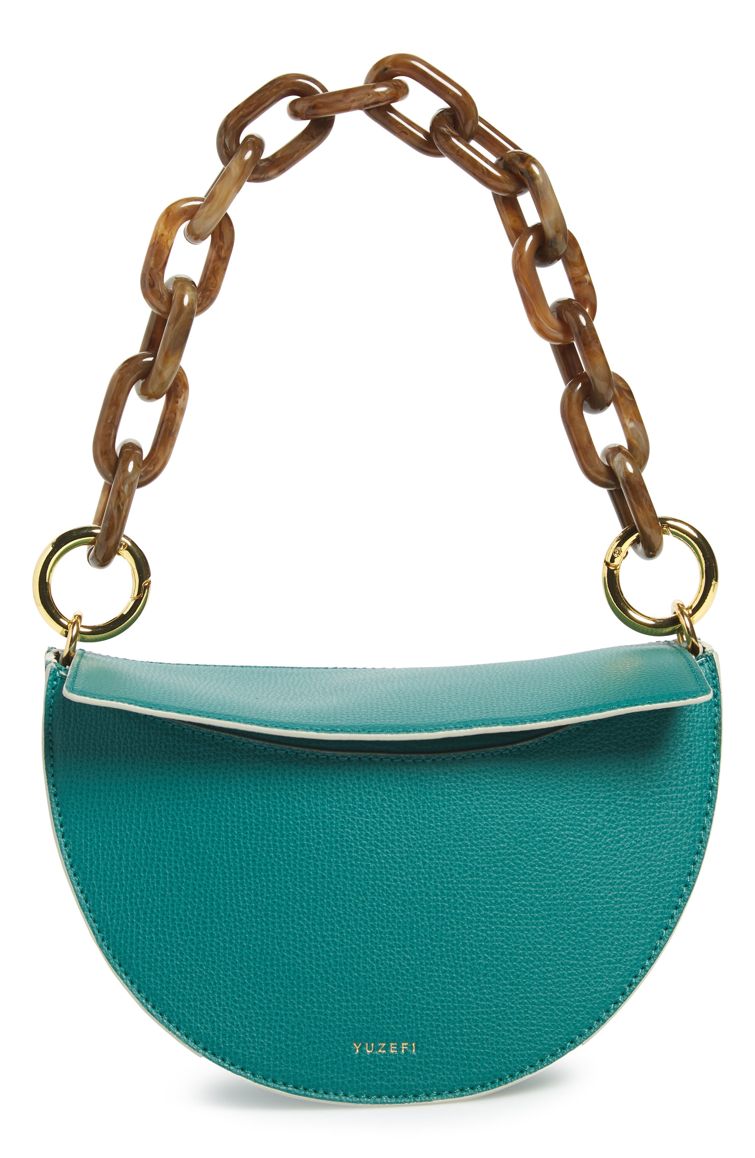 Yuzefi Doris Leather Shoulder Bag, Main, color, 