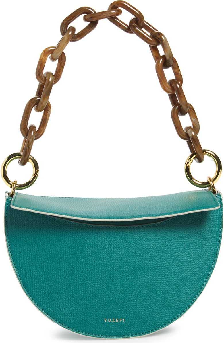 Yuzefi Doris Leather Shoulder Bag, Main, color,