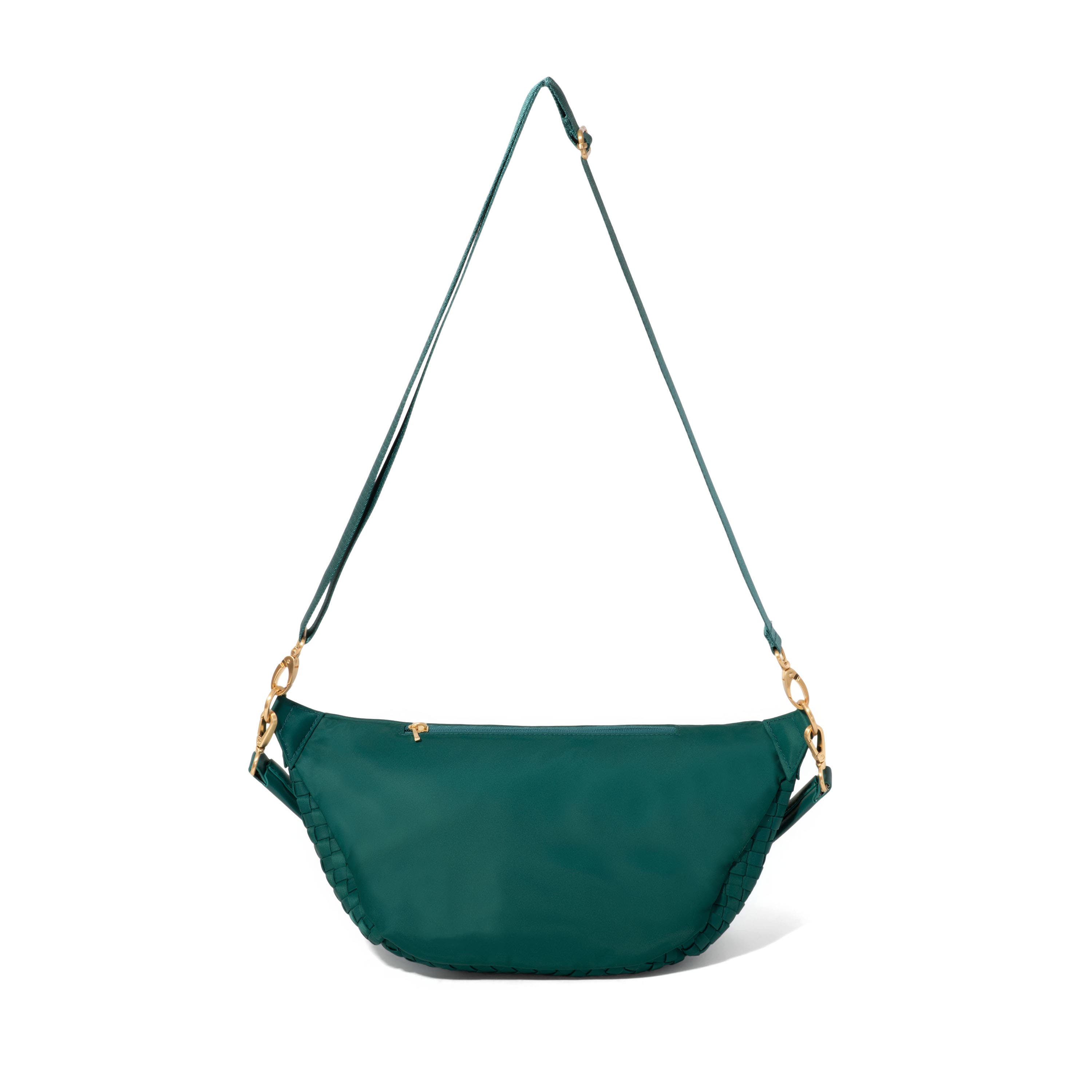 BAGGALLINI Stanton Woven Crossbody, Alternate, color, Jade Woven Twill