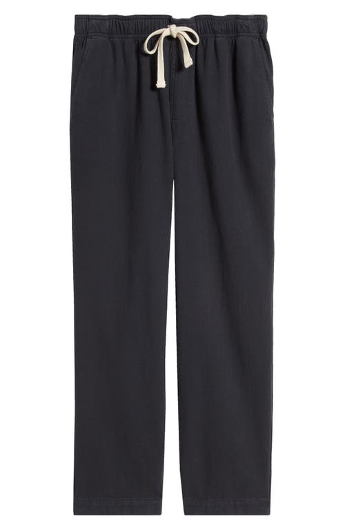 Frame Textured Terry Travel Pants In Navy