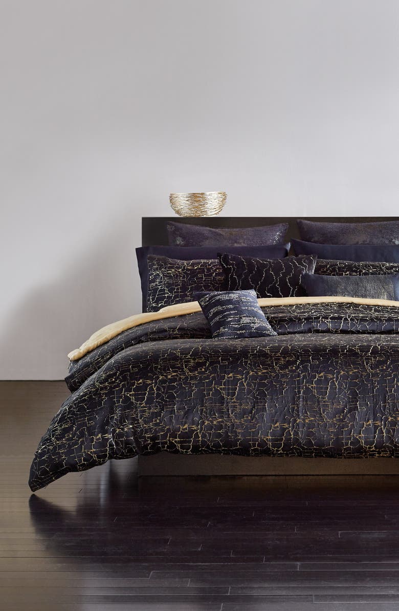 Donna Karan New York Onyx Duvet Cover, Main, color,