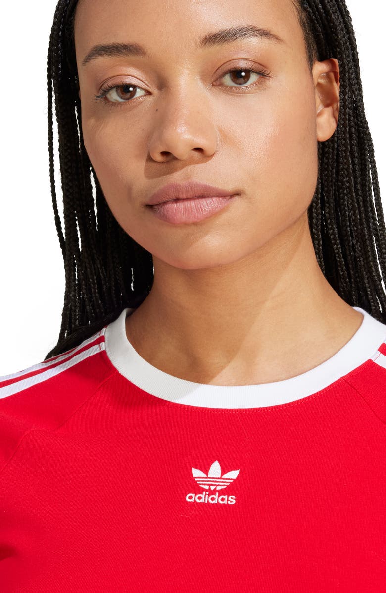 adidas 3-Stripes Baby Tee, Alternate, color, 