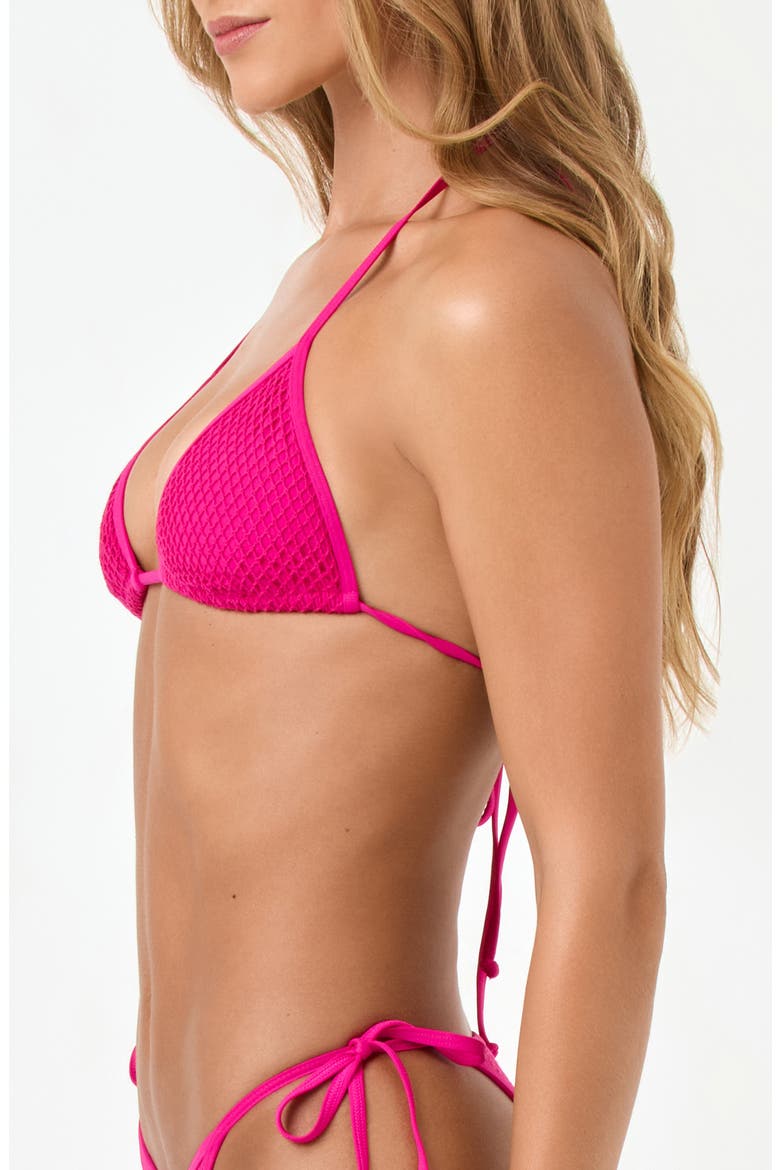 Triangle Bikini Top, Alternate, color, BOUGAINVILLEA