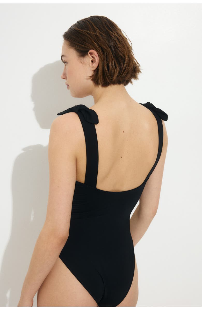 H&M Padded-cup Swimsuit, Alternate, color, Black