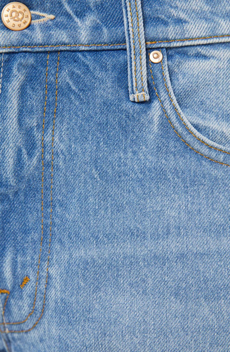 MOTHER The Chomp Heel Lace Trim Bootcut Jeans, Alternate, color, Wish Bone