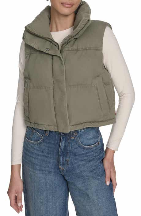 Levi's Cotton Crop Puffer Vest