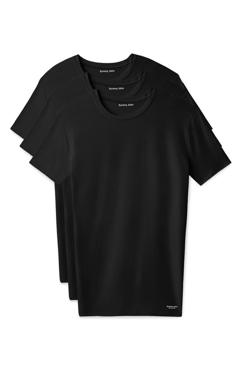 Tommy John Essential Second Skin T-Shirt, Alternate, color, Black