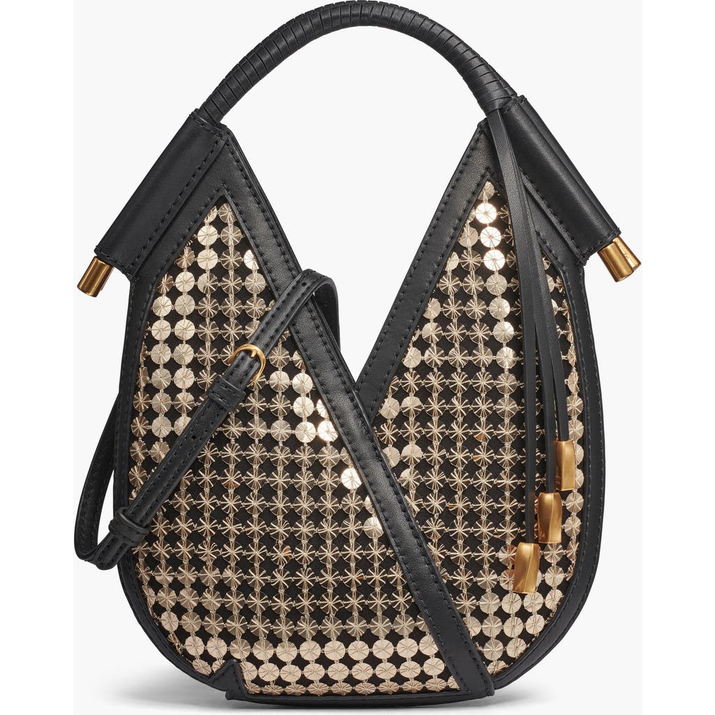 Donna Karan New York Baldwin Sequins Micro Crossbody In Brown