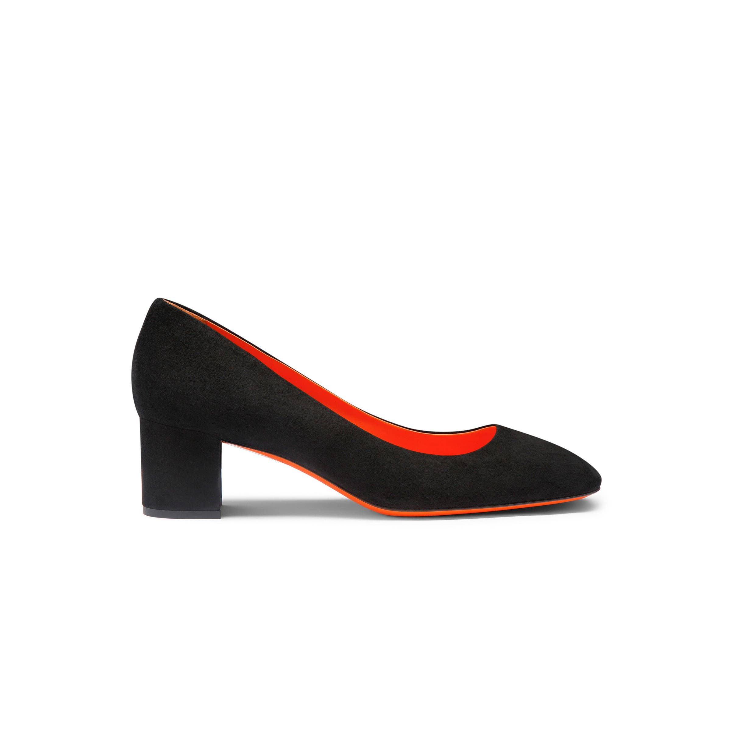 Santoni Women's suede low-heel pump, Alternate, color, 
