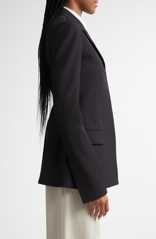 Shop Proenza Schouler Lark Wool Blend Gabardine Blazer In Black