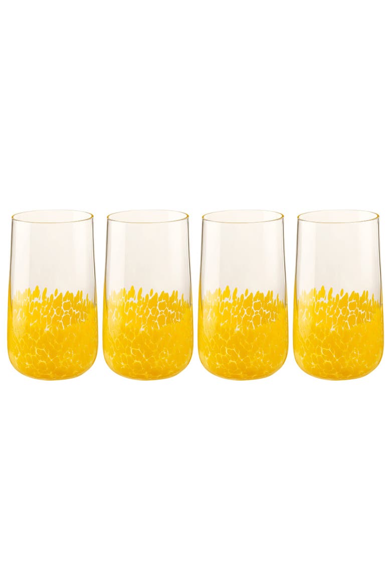 Henan Glass Soft Drink Tumbler 17 oz Set of 4, Main, color, Clear