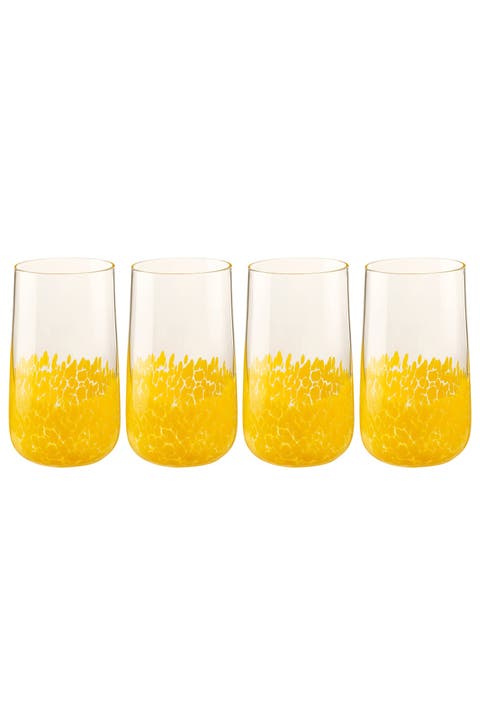 Henan Glass Soft Drink Tumbler 17 oz Set of 4