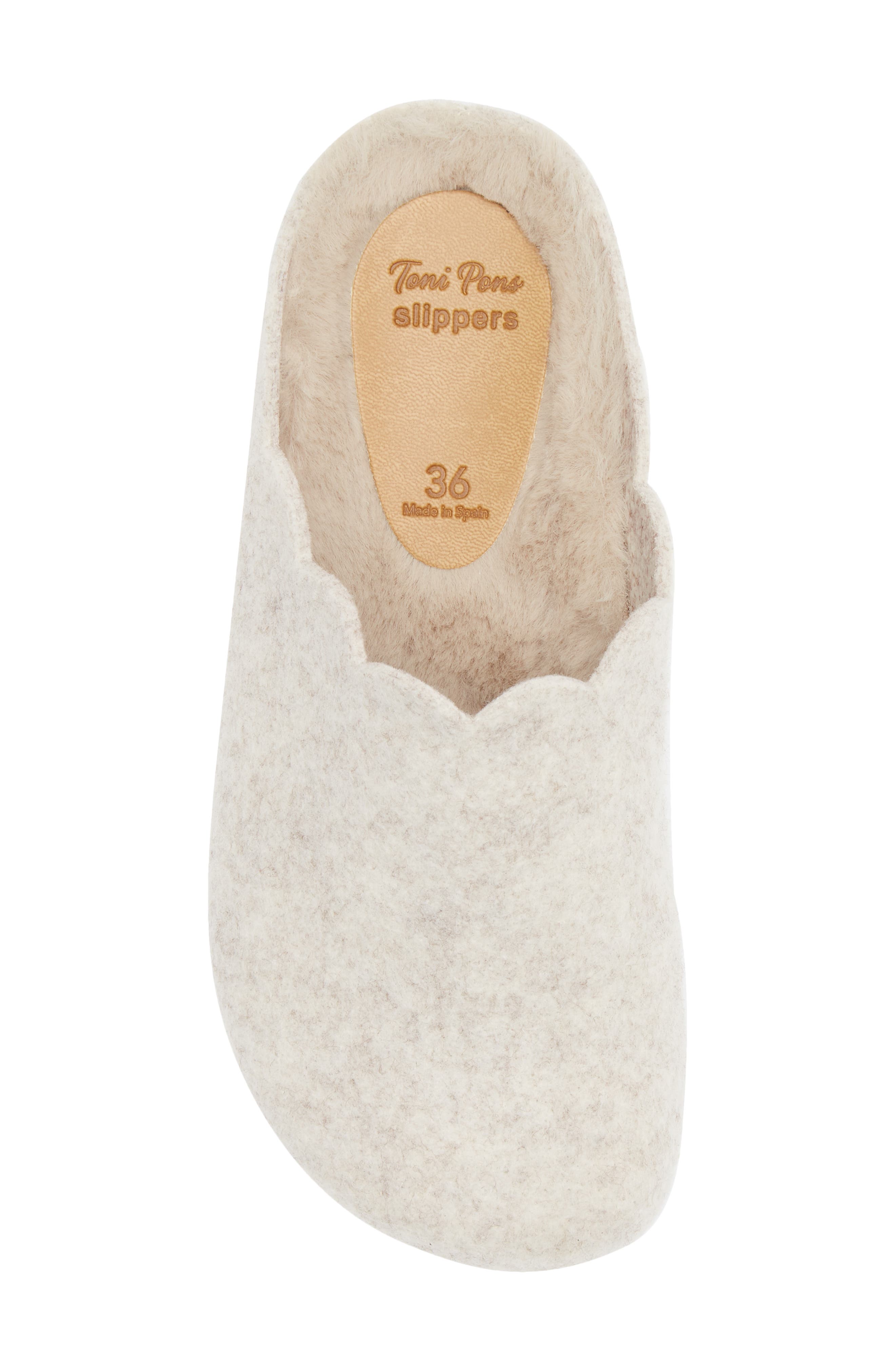 Toni Pons Laos Faux Fur Wool Blend Slipper, Alternate, color, 