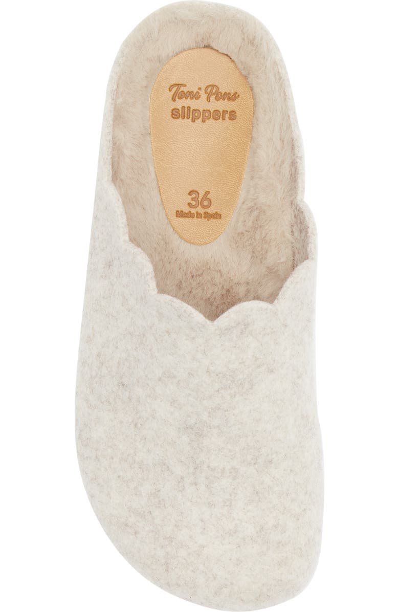 Toni Pons Laos Faux Fur Wool Blend Slipper, Alternate, color,