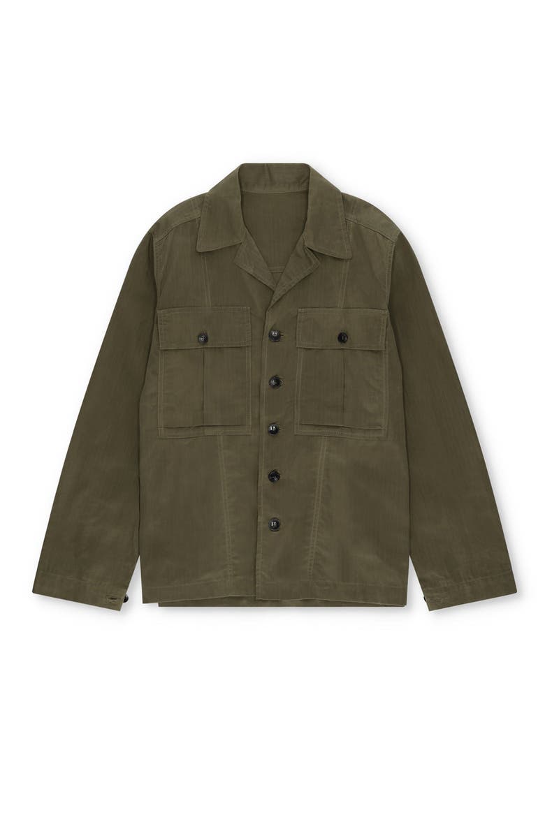 Solomon Cotton Cerato Overshirt, Main, color, SAGE