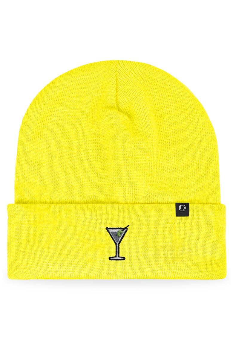 Martini Beanie Cap, Main, color, Neon Yellow