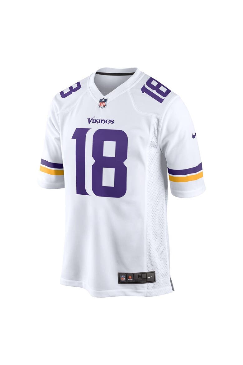 Men's Nike Justin Jefferson White Minnesota Vikings Game Jersey, Alternate, color, WHITE
