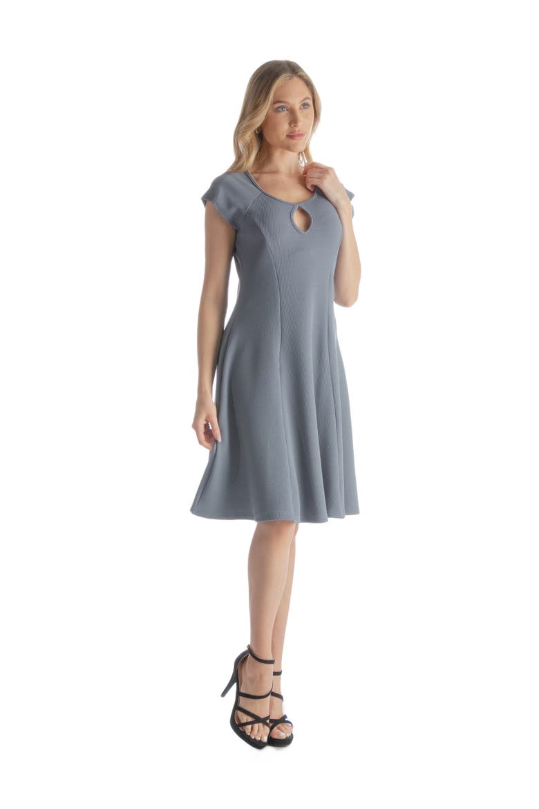 V-Neck Sleeveless Maxi Dress with Belt, Alternate, color, Grey