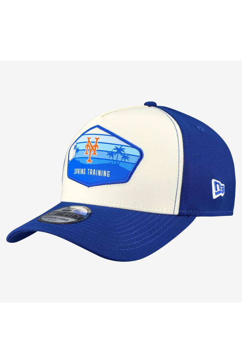 Men's New Era  Stone New York Mets 2026 Spring Training Fan Pack Gradient 39THIRTY Flex Hat, Main, color, Stone