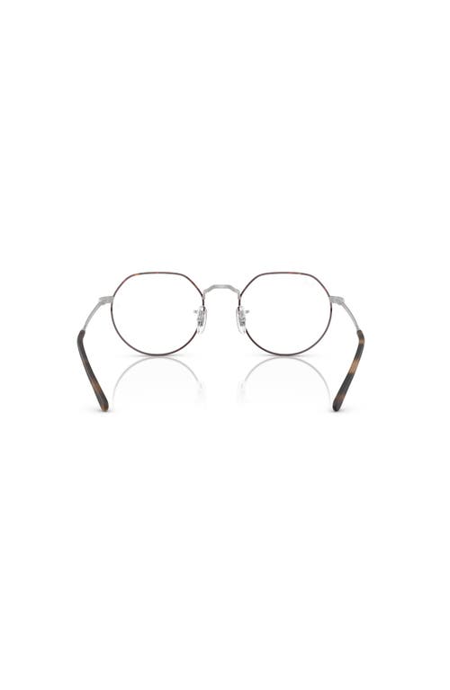 Ray Ban Ray-ban 49mm Irregular Optical Glasses In Black