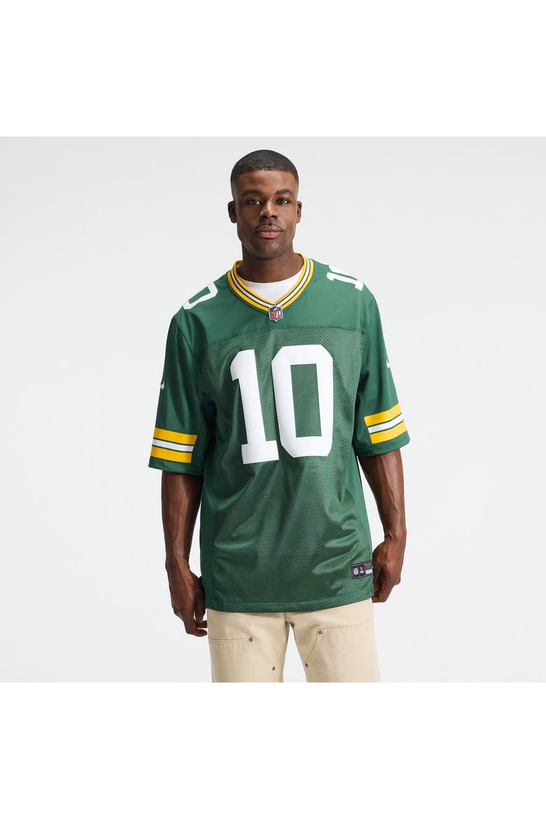 Men's Nike Jordan Love Green Green Bay Packers Vapor Untouchable Stitched Limited Jersey, Alternate, color, Green