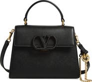 Valentino Garavani V-Sling Logo Top Handle Leather Bag