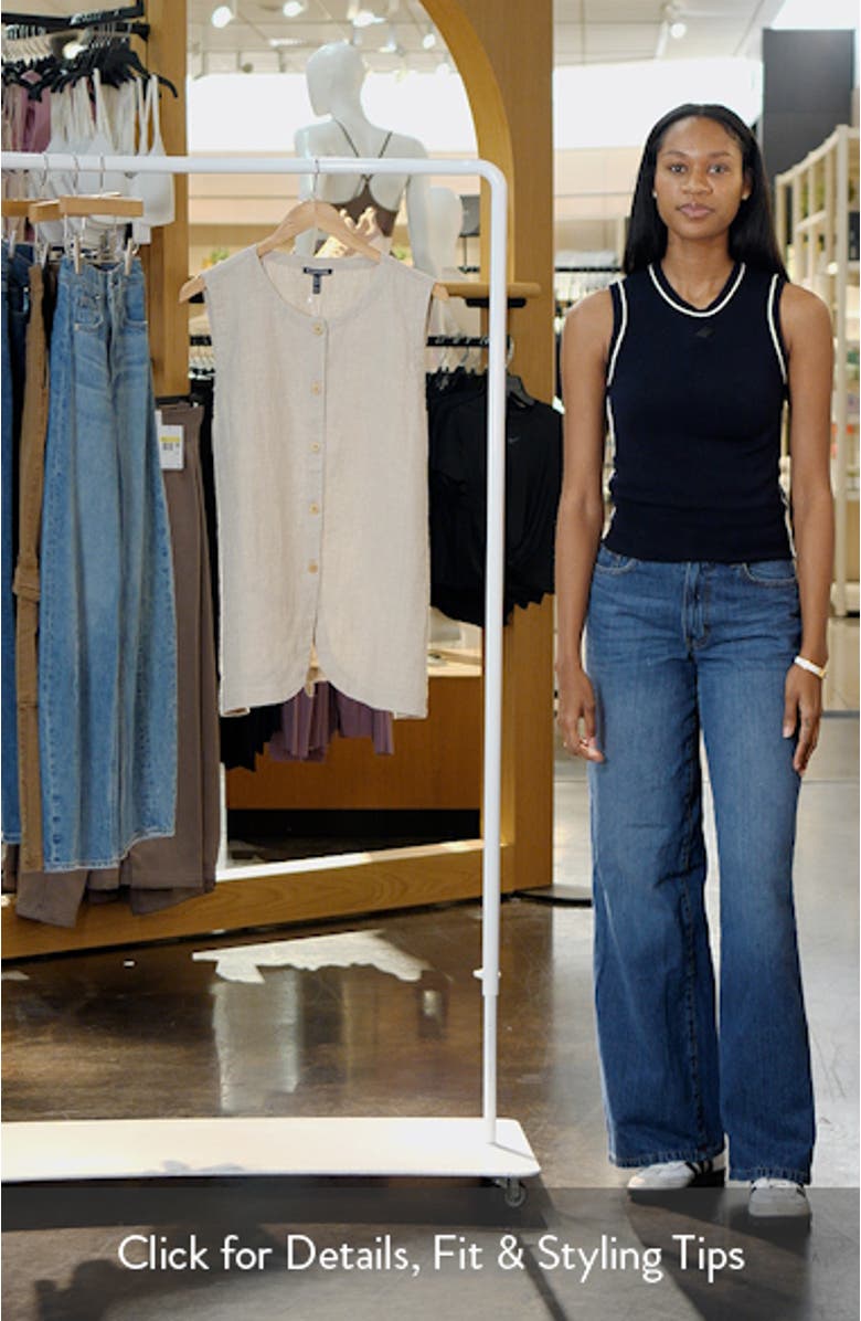 Organic Linen Long Vest, sales video thumbnail