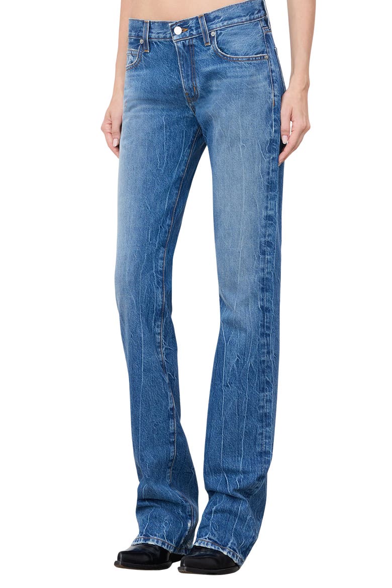 Low Rise Bootcut Jeans, Alternate, color, MEDIUM INDIGO