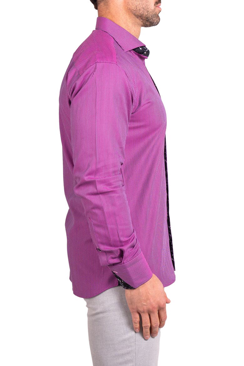 Einstein Ascension Contemporary Fit Button-Up Shirt, Alternate, color, PURPLE
