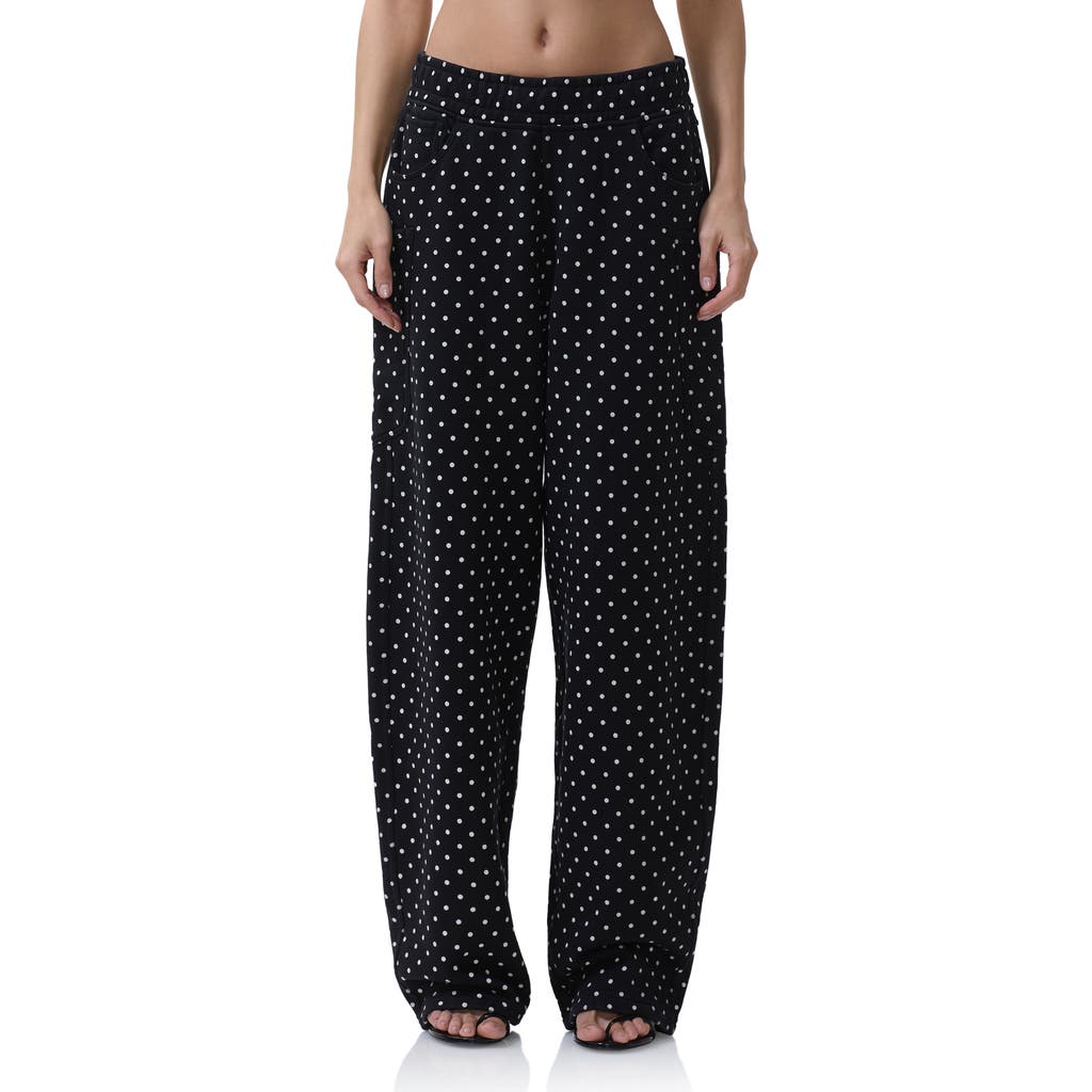 Afrm Ryan Cotton Barrel Sweatpants In Black