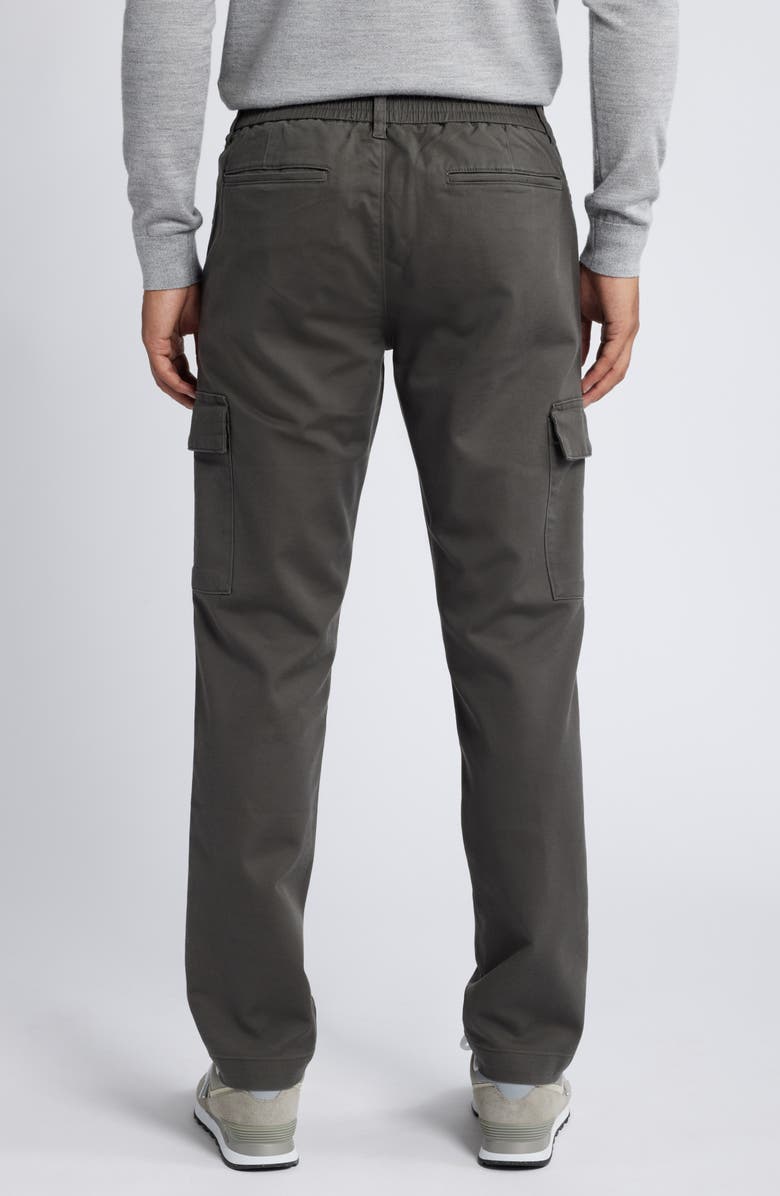 DL1961 Ivan Flat Front Stretch Cotton & Viscose Cargo Pants, Alternate, color, Dark Grey