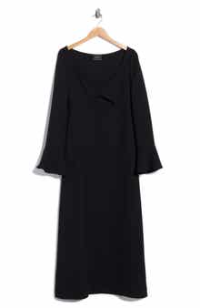 Twist Front Bell Cuff Dress