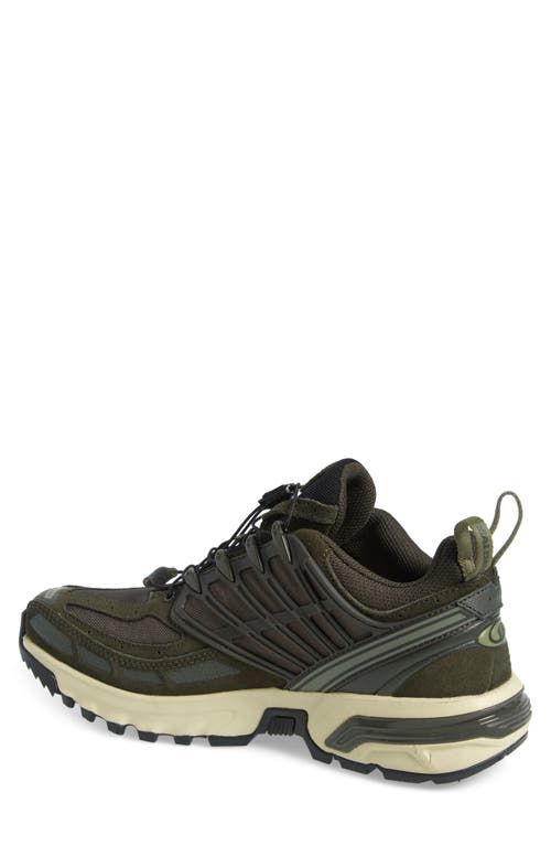 Salomon Unisex Acs Pro Lace Up Sneakers In Peat/deep Lichen Green