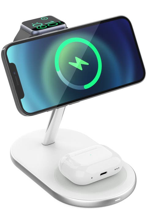 15W ULTRAFAST 3-in-1 Wireless Charging Stand
