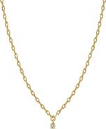 Zoë Chicco Diamond Bezel Short Pendant Necklace