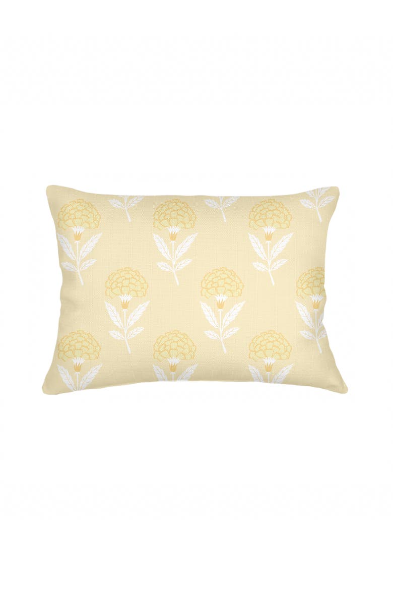Royal Bloom Linen Pillow Cover Only, Alternate, color, Yellow