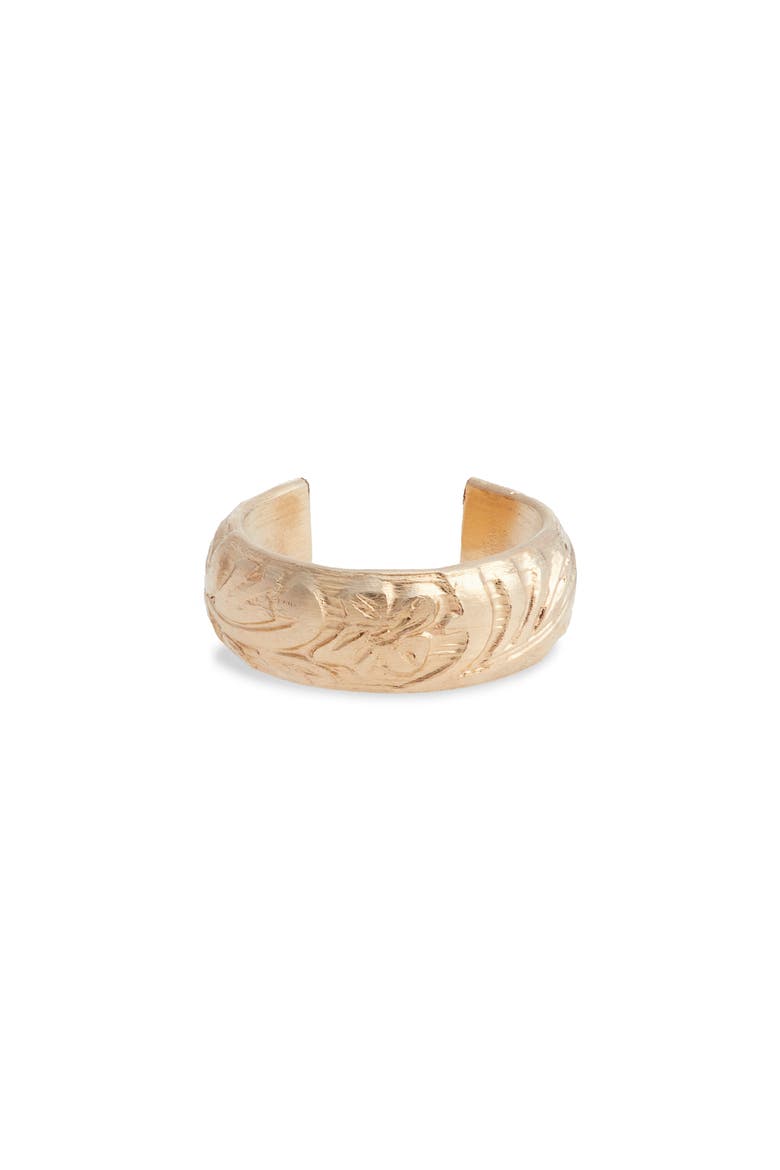 Flora Ear Cuff, Main, color, GOLD FILL