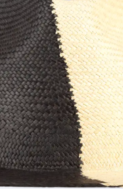 Heads Of State Hat Co. Sombra Two-toned Straw Fedora In Black