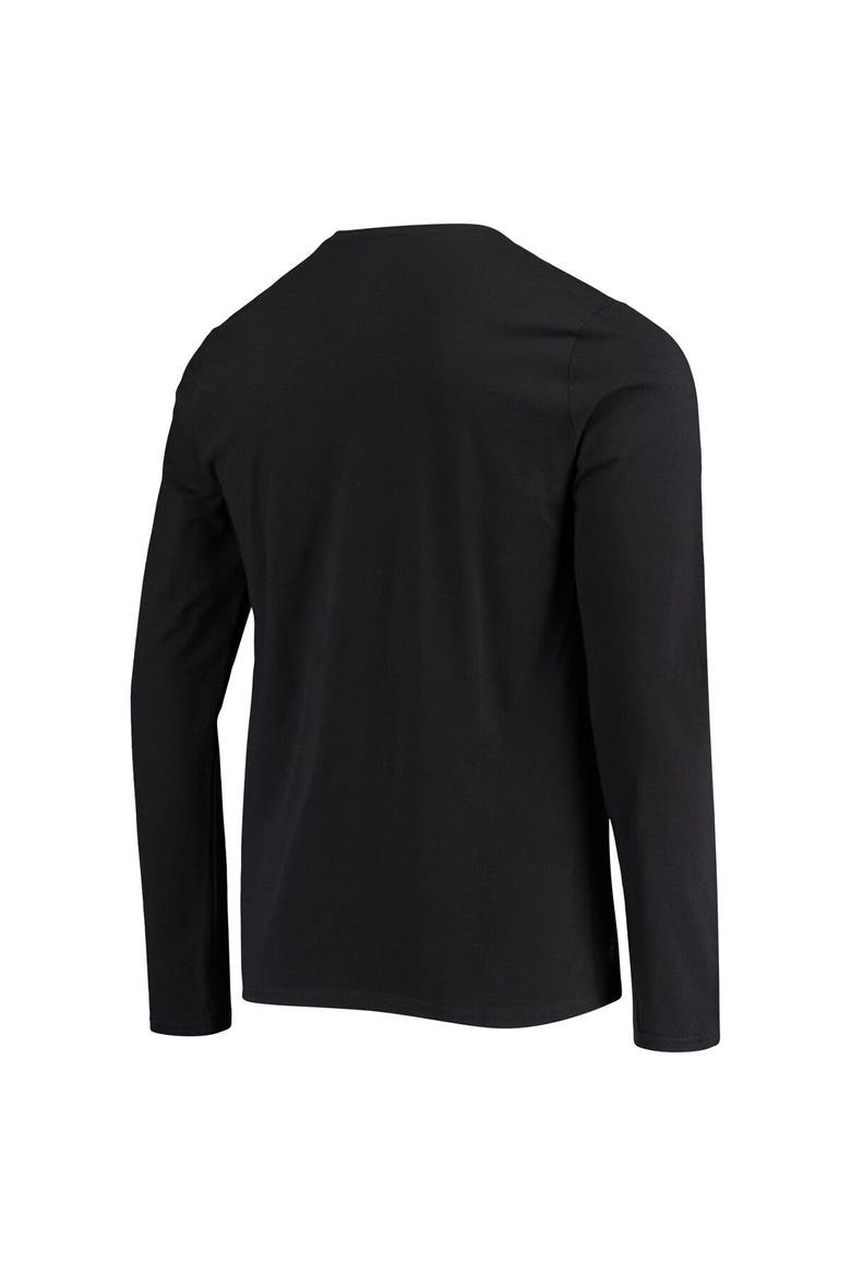 Men's New Era Black Las Vegas Raiders Combine Authentic Static Abbreviation Long Sleeve T-Shirt, Alternate, color, Black