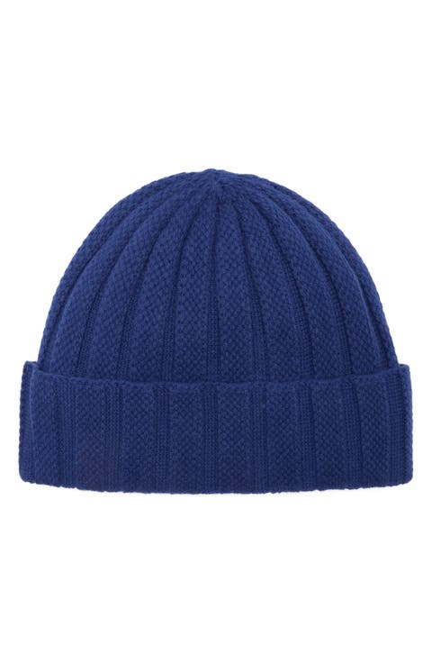 Wool & Cashmere Rib Beanie