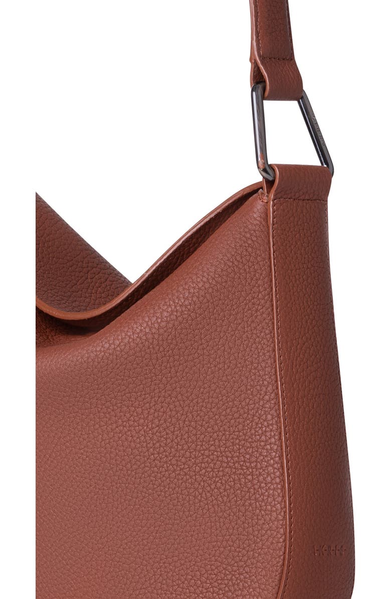 Akris Little Anna Leather Hobo Bag, Alternate, color, 044 Caramel